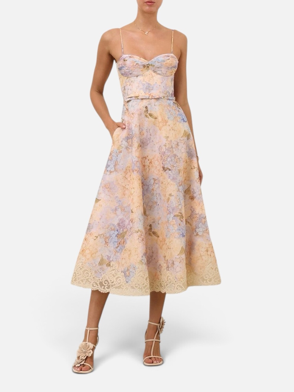 Zimmermann Valiant Tucked Midi Dress – Size 0 - Picture 8 of 8